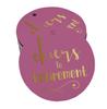 Inkdotpot Pack Of 100 Real Gold Foil Paper Tags Cheers To Retirement Favor Hang