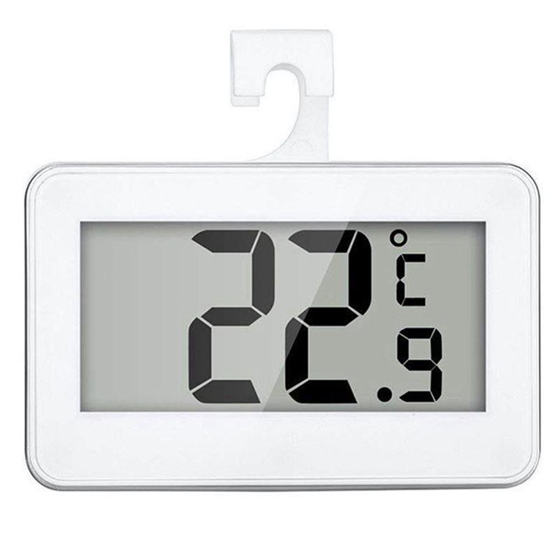 ABBY-4 Pcs Fridge Thermometer, LCD Display Fridge Temperature Refrigerator Freezer Thermometer