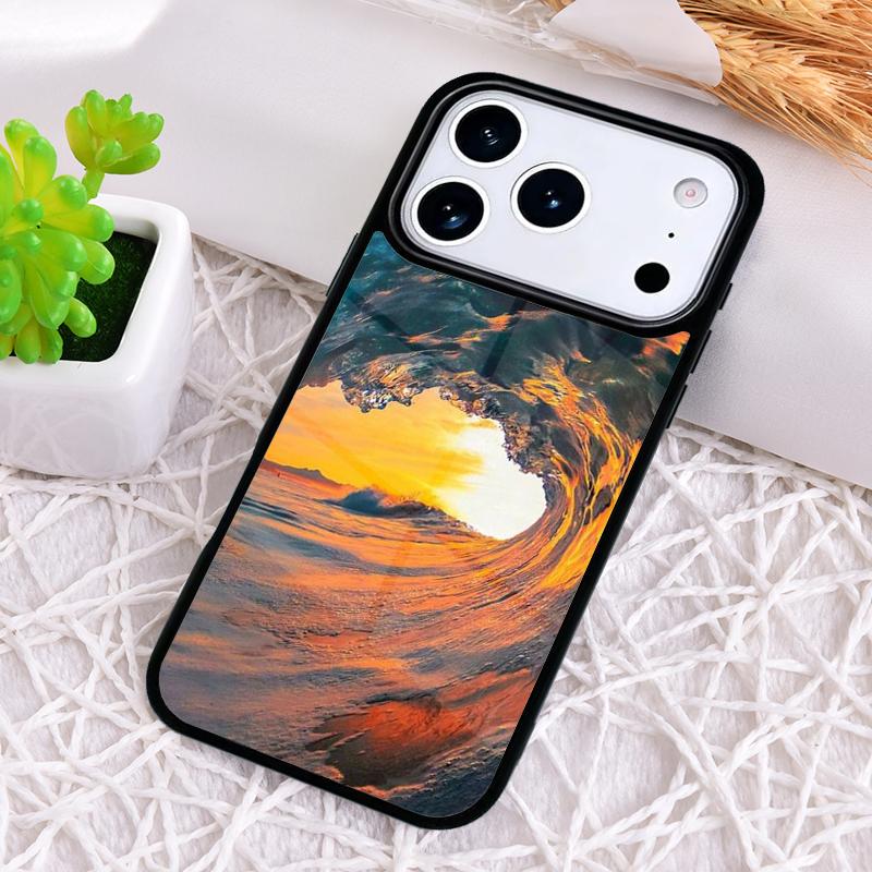 Surfing Wave Shockproof Phone Case for iPhone 17 Air 16e 15 11 12 14 13 Pro Max Cover Coque