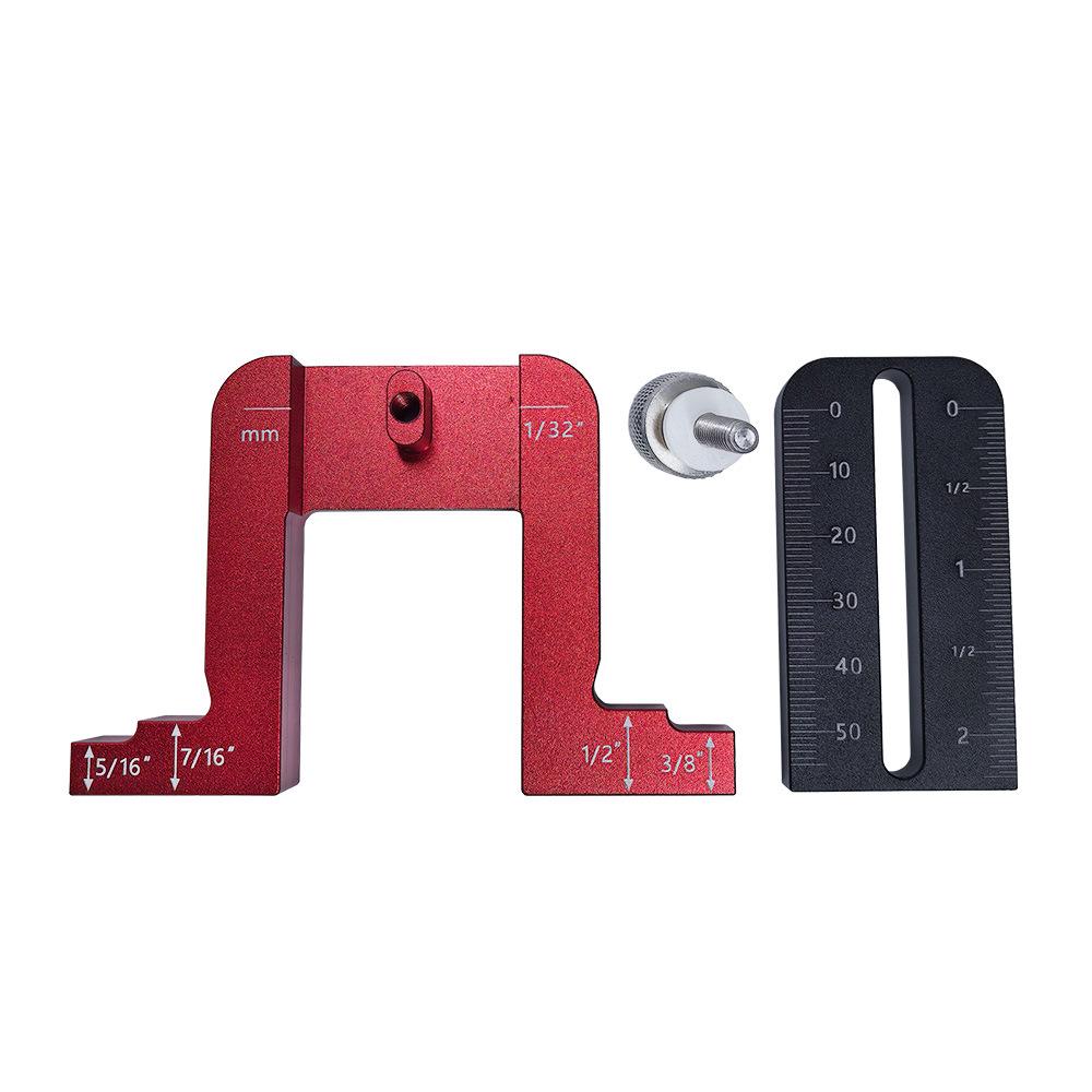 Woodworking Depth and Height Gauge for Table Saw, Circular Saw, Engraver, and Router Bit Adjustment
