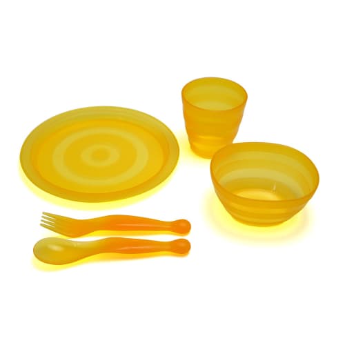 Asahi Koyo Colorful Set (Fork, Spoon, Cup, Plate, Bowl)