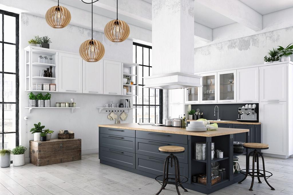 MODERN WOODEN LED CEILING HANGING LAMP