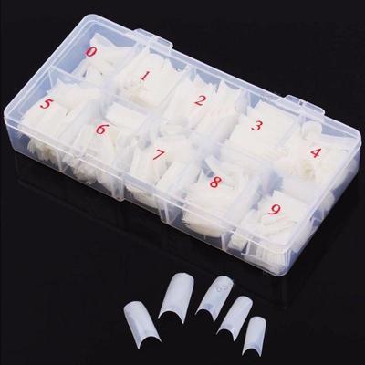 Box 500Pcs Clear Natural French False Acrylic Tips UV Gel DIY