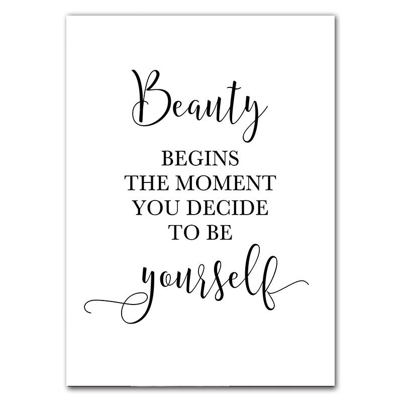 Modern Wall Prints Picture Flower Modular Poster Black White Ballet Girl Canvas Painting Life Quote Art Living Room Decor HD0082