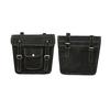2 Pcs Leather Saddle Bags | Handmade Bicycle & Motorcycle Side Panniers | Vintage Luggage Bag Combo