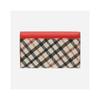 Daks Red Check Color Block 3 Fold Wallet Dcwa3e403r2