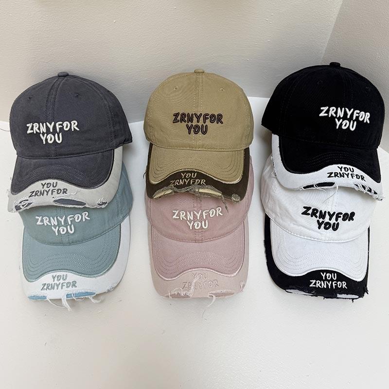 Embroidered Color Block Baseball Cap With Adjustable Fit For Summer Casual Men Women