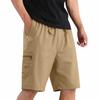 Pantaloncini Cargo Estivi Leggeri da Uomo Multi Tasche Casual da Lavoro Coulisse Vita Elastica Pantaloncini Sportivi da Esterno