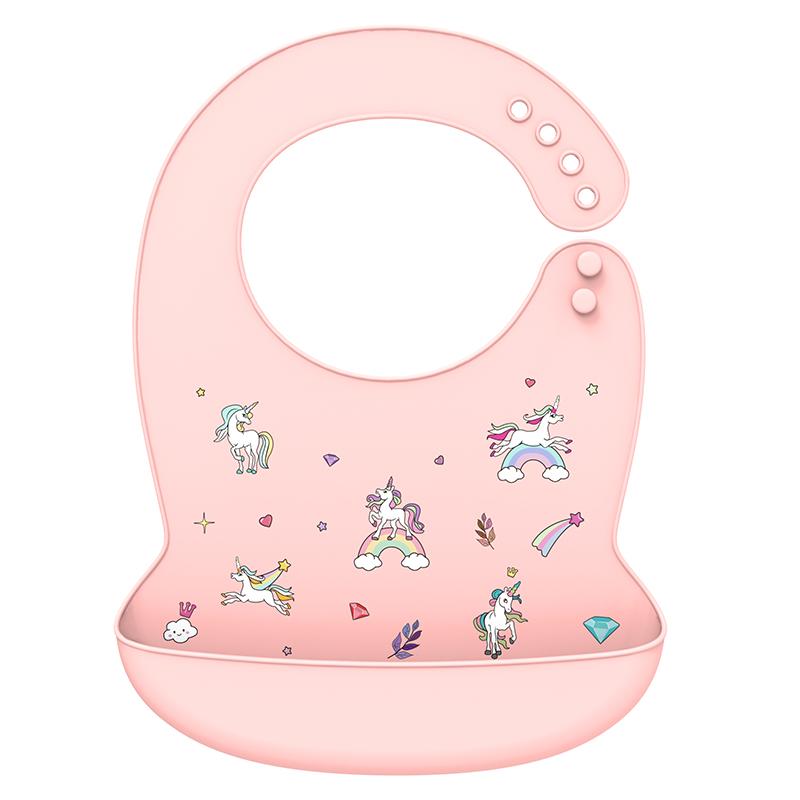 Babero de silicona para bebé, Baberos impermeables con forma de plátano para Saliva, delantales comestibles suaves para alimentación de recién nacidos con dibujos animados, bufanda para eructar ajustable para bebé