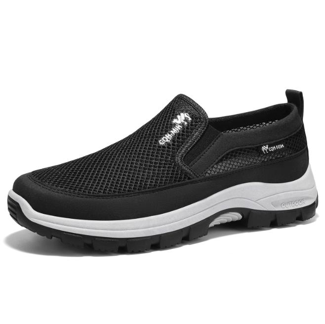 Men's Slip-On Shoes Breathable and Comfortable Casual Mesh Shoes for Summer