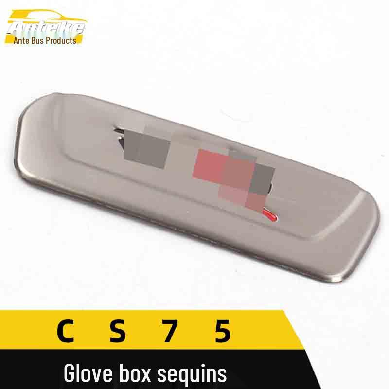 CS75 Stainless Steel Glove Box Sequin Storage Patch - Car Accessories