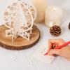 Three-Dimensional Christmas Crystal Ball Hollow Blessing Card Holiday Card Christmas Eve Handwritten Hot Stamping Hollow Greetin