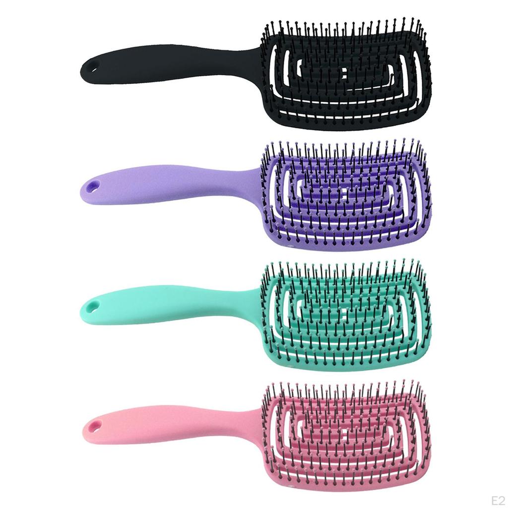 Detangle Hairbrush Blow Hair Detangler Curved Vented Styling Brush Scalp Massage Comb for