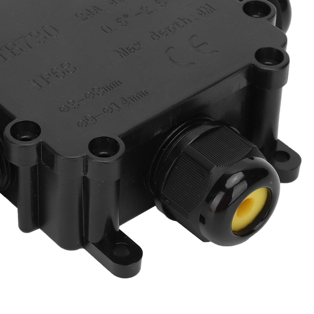 T-Shape Waterproof Junction Box 3 Way Splice Box Underground Installation