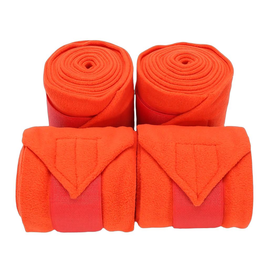 4pcs Horse Leg Wraps Comfortable Soft Fce Wraps Equestrian Leg Bandages Stable Supplies