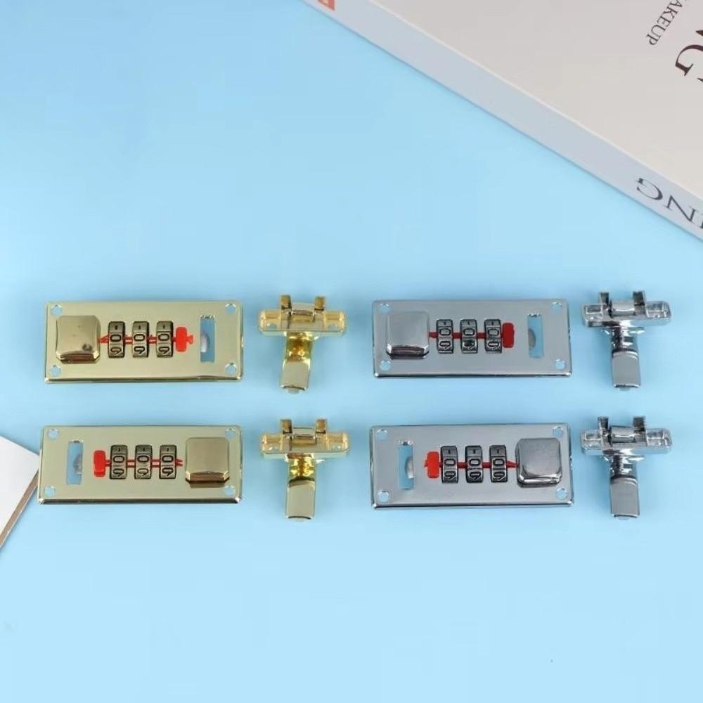 Luggage Lock 65 X 29mm Fixed Lock Without Screws Hardware Fittings Combination Lock Suitcase
