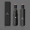 Thickened Black Glue Manual Folding Umbrella: Sun & Rain Protection for Men