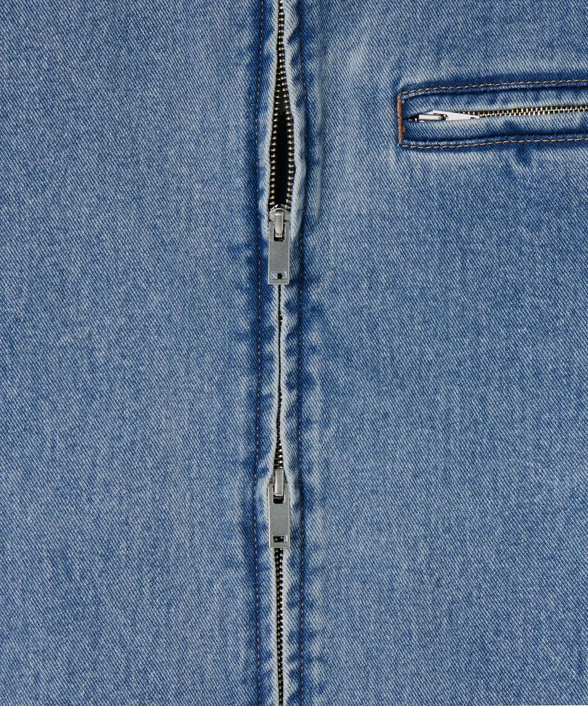 Musinsa Standard Denim Zip-Up Work Jacket [Light Indigo]