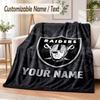 Personalisierte Flanelldecke Las Vegas Raiders Aufdruck Warm Gemütlich Decke Zuhause Sofa Bettwäsche