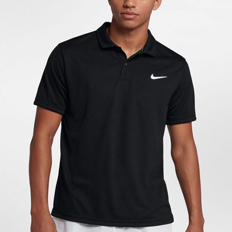 Nike Court Dri-FIT Team Casual Sports Short-Sleeve Polo Men Tops Black 939138-010