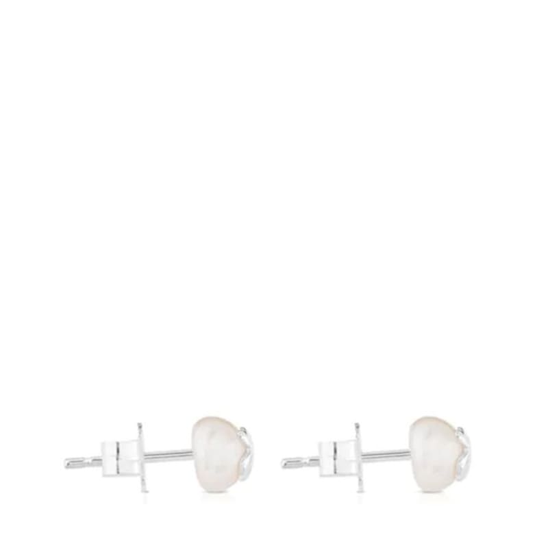 TOUS Icon Pearl Silver and Cultured Pearl Earrings /TOUS Icon Pearl Silver and Cultured Pearl Earrings/911143500