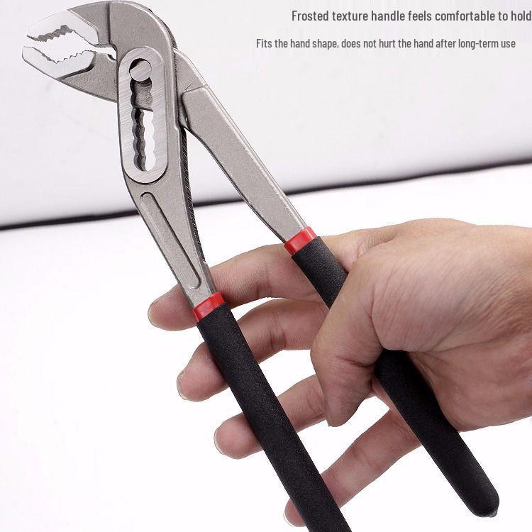Adjustable Water Pump Pliers: Multifunctional, 10 & 12-Inch, Large Fish Mouth Design, Ideal for Faucets & Pipes
