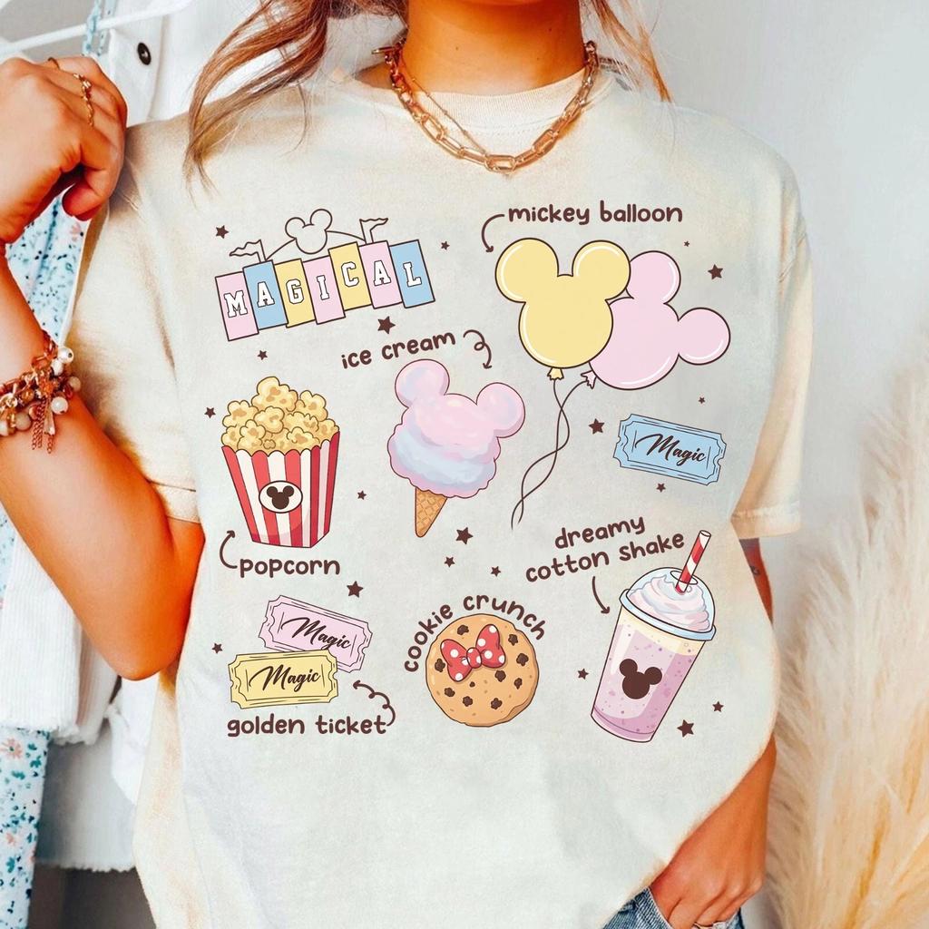 Snack Tshirt Epcot Snack Tshirt Magic Park Unisexs and Womens New Casual Fashion Unisex Street Wear