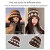 Warm Knitted Bucket Hat Elegant Dome Hats Fashion Fisherman Cap  Autumn Winter