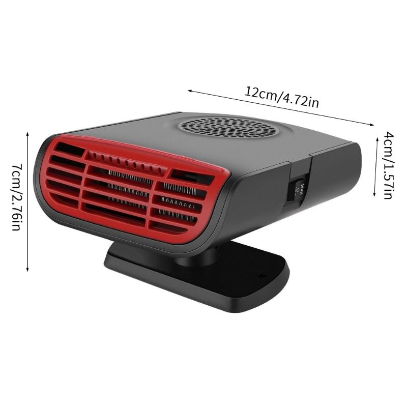 Vehicle Heating Cooling Fan Windshield Defogger Demister Defroster Car Heater Self Adhesive Electric Heater Cooling Fan
