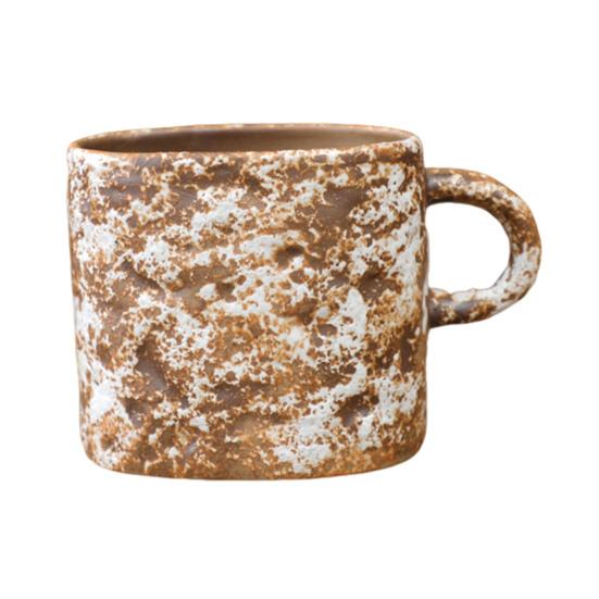 350ml Ceramic Mug Tea Coffee Cup Spiral Hemp Rope Vintage Office Mug Water Cup