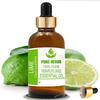 Pure Herbs Lime (Citrus Aurantiifolia) Pure & Natural Therapeutic Grade Essential Oil Glass