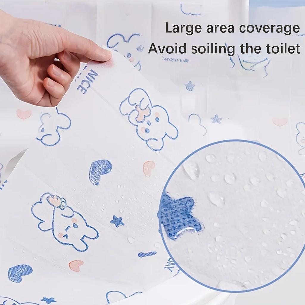 70/40/10Pcs Disposable Toilet Seat Covers for Travel Public Bathrooms Airplane Hygiene Universal Fit All Ages Potty Training