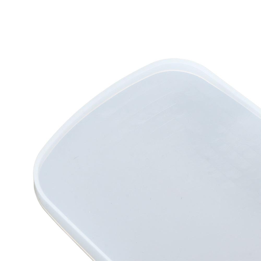 Große Harztablett-Form mit Griff Rechteckige Silikonform Untersetzerform Dekoration