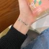 New Fashion Zircon Flower Adjustable Bracelet for Women Elegant Love Heart Butterfly Round Shiny Wedding Bracelet Jewelry Gift