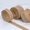 Natural Jute Linen Burlap Tape for DIY Christmas Tree Decoration and Binding