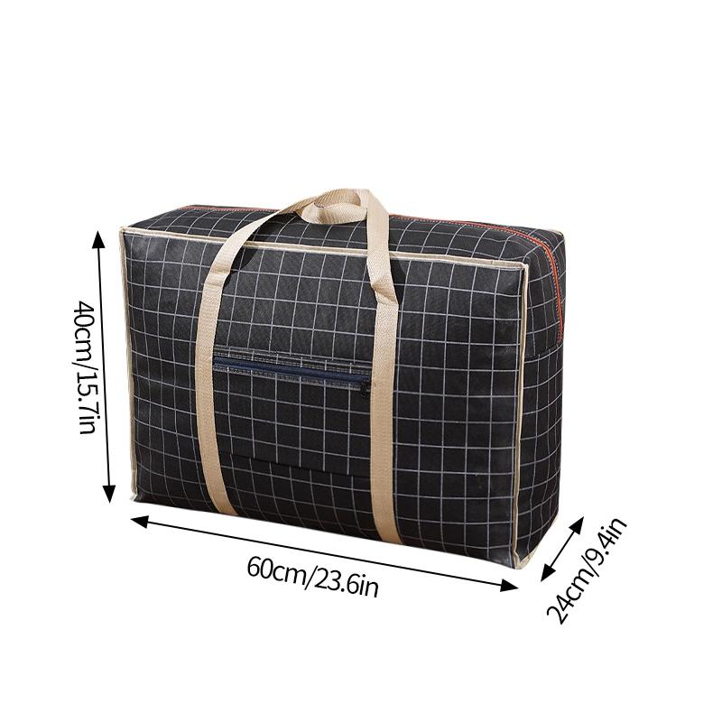 Large Luggage Bag Large Capacity Woven Bag Multifunctional Luggage Packing Bag Clothing Organizer Zipper Portable Moving Bags