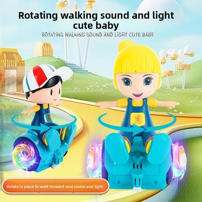 Elektrisches, drehbares Balance-Auto mit Licht und Musik für Kinder von 4 bis 6 Jahren