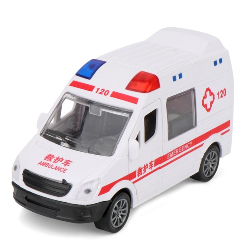 

Miniature Educational Inertia Car Fire Truck Ambulance Vehicle Toy Realistic Friction Car Pull Back Vehicle 1