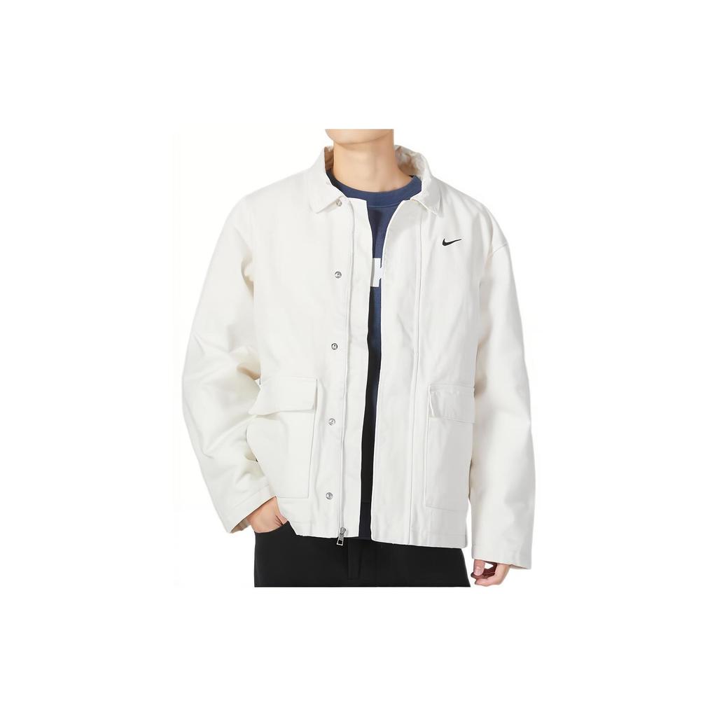 Nike Jackets Men's White Lapel Moderate Workwear DQ4939-030