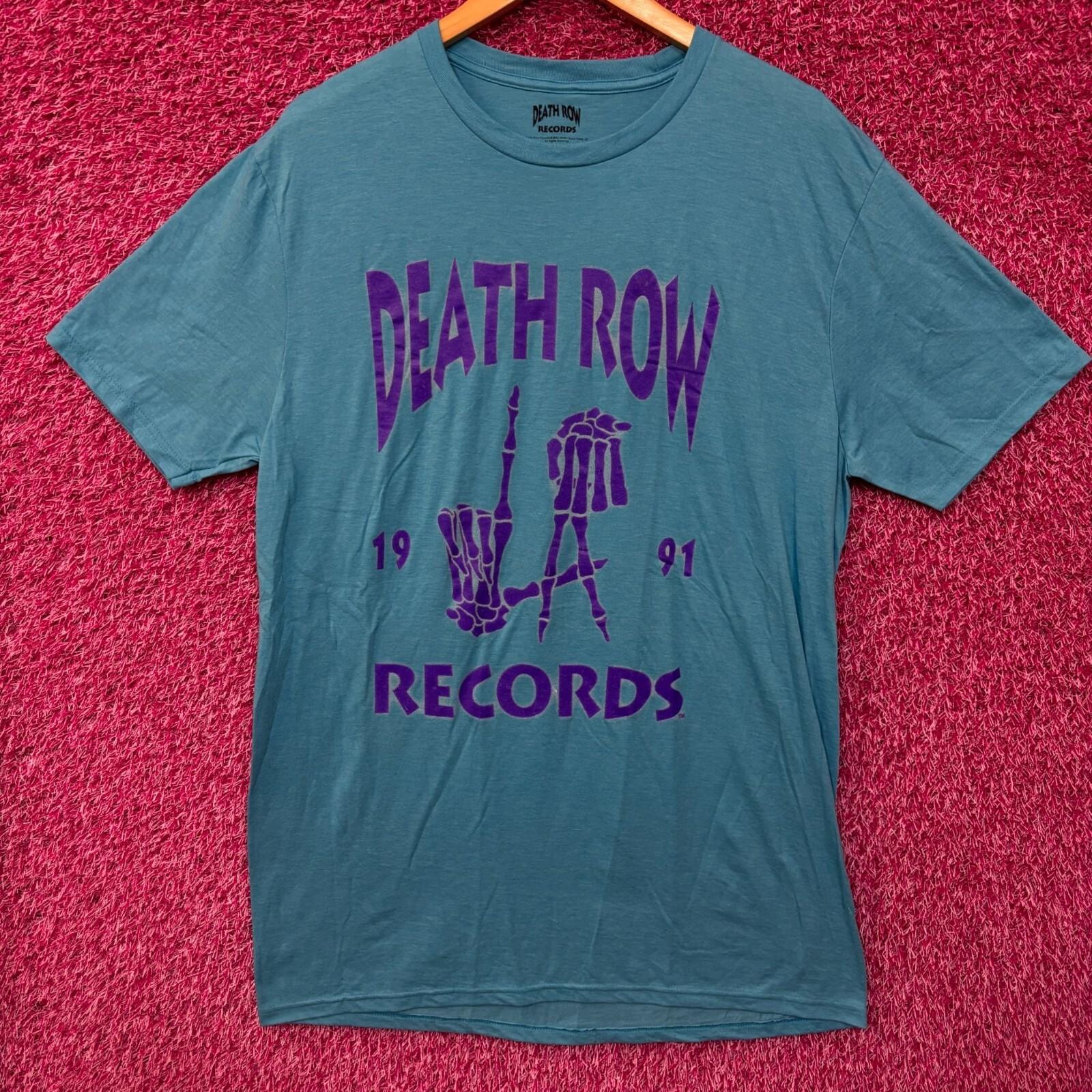 Death Row Records 1991 LA Grim Reaper Hands Rap Tee large M