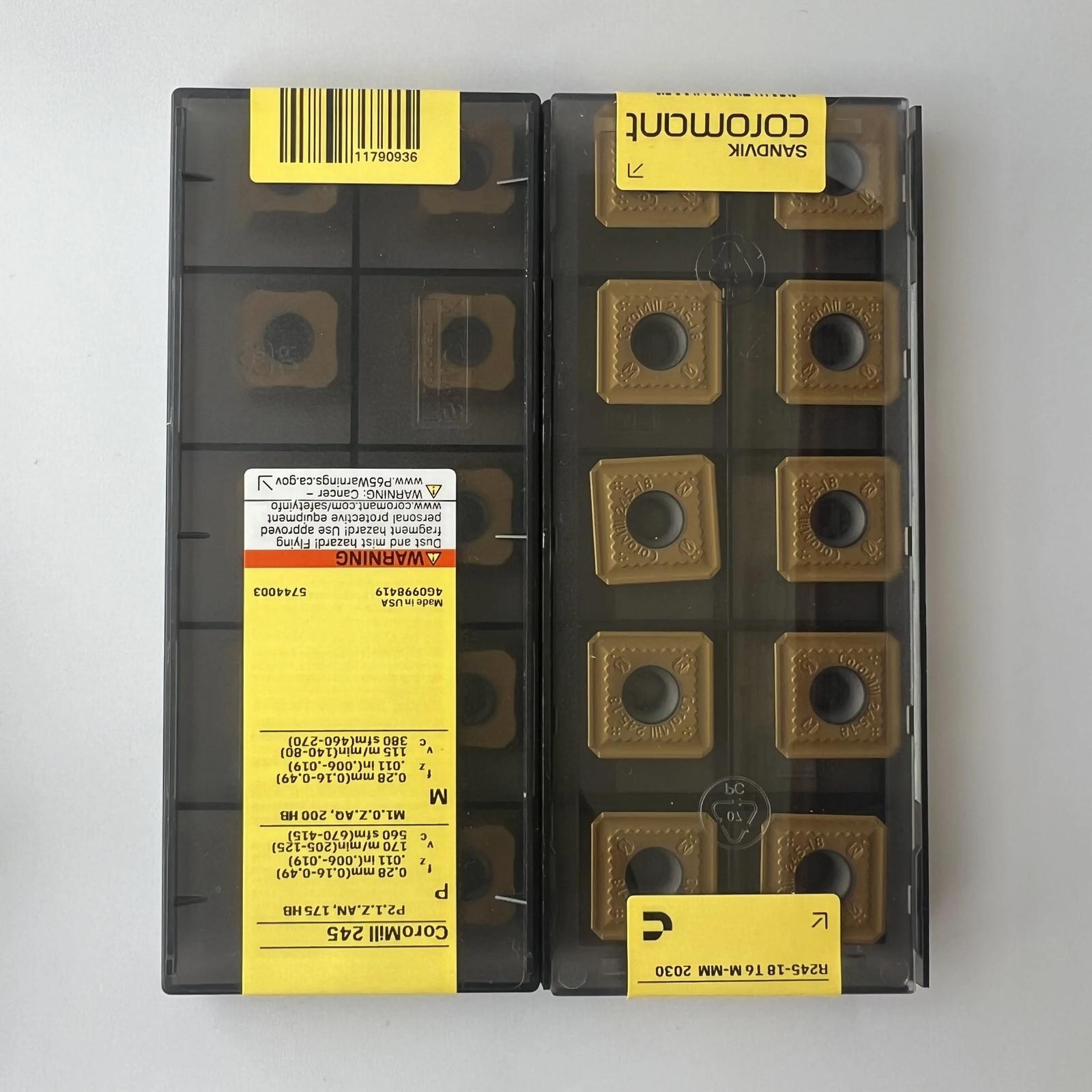 

SANDVIK / R245-18T6M-MM 2030 / Industrial indexable Carbide Inserts 10 Pcs