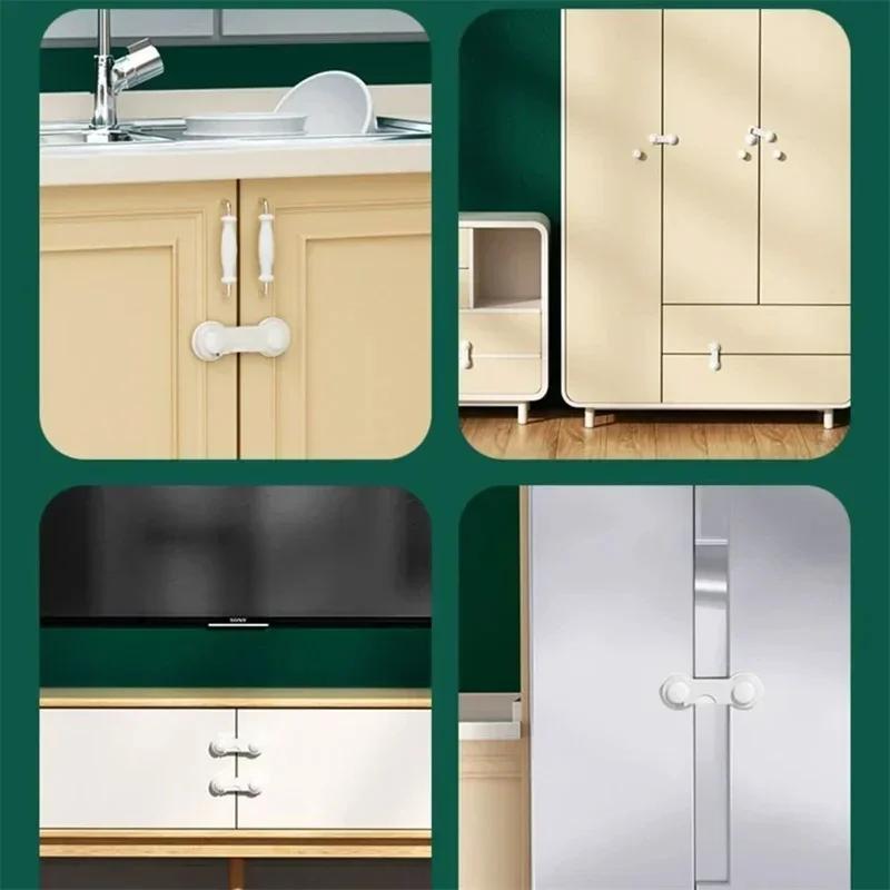 Child Safety Lock Door Open Prevention Safe Lock Baby Proofing Products Baby Protector Refrigerator Drawer Protection
