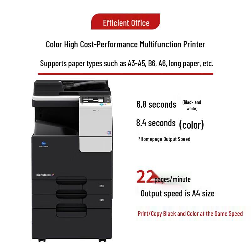 

Konica Minolta bizhub C226 Color Laser Multifunction Printer