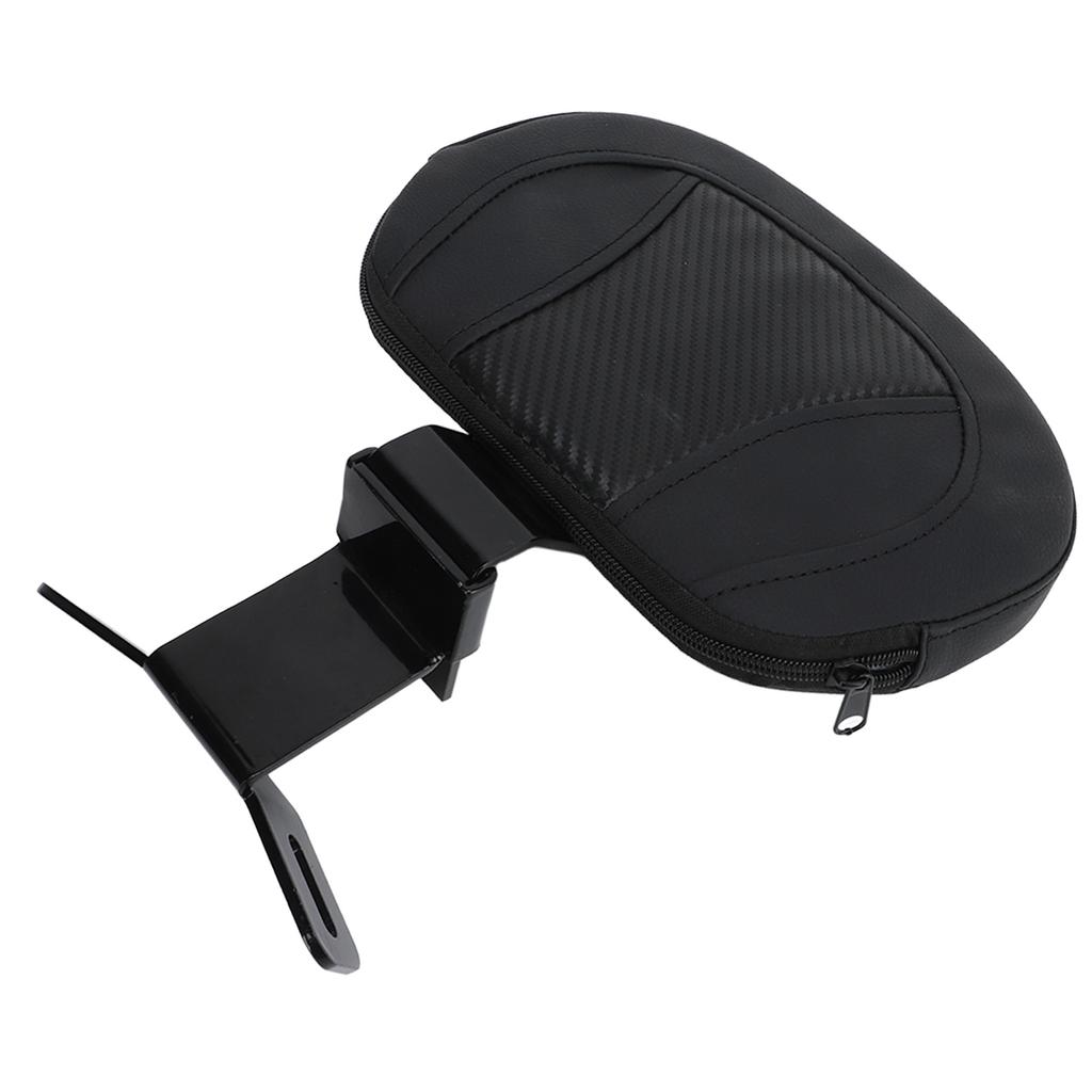 Motorrad Beifahrersitz Rückenlehne Bequem Starke Unterstützung Stabiles Gleichgewicht Abnehmbar Universal für Motorrad Schwarz