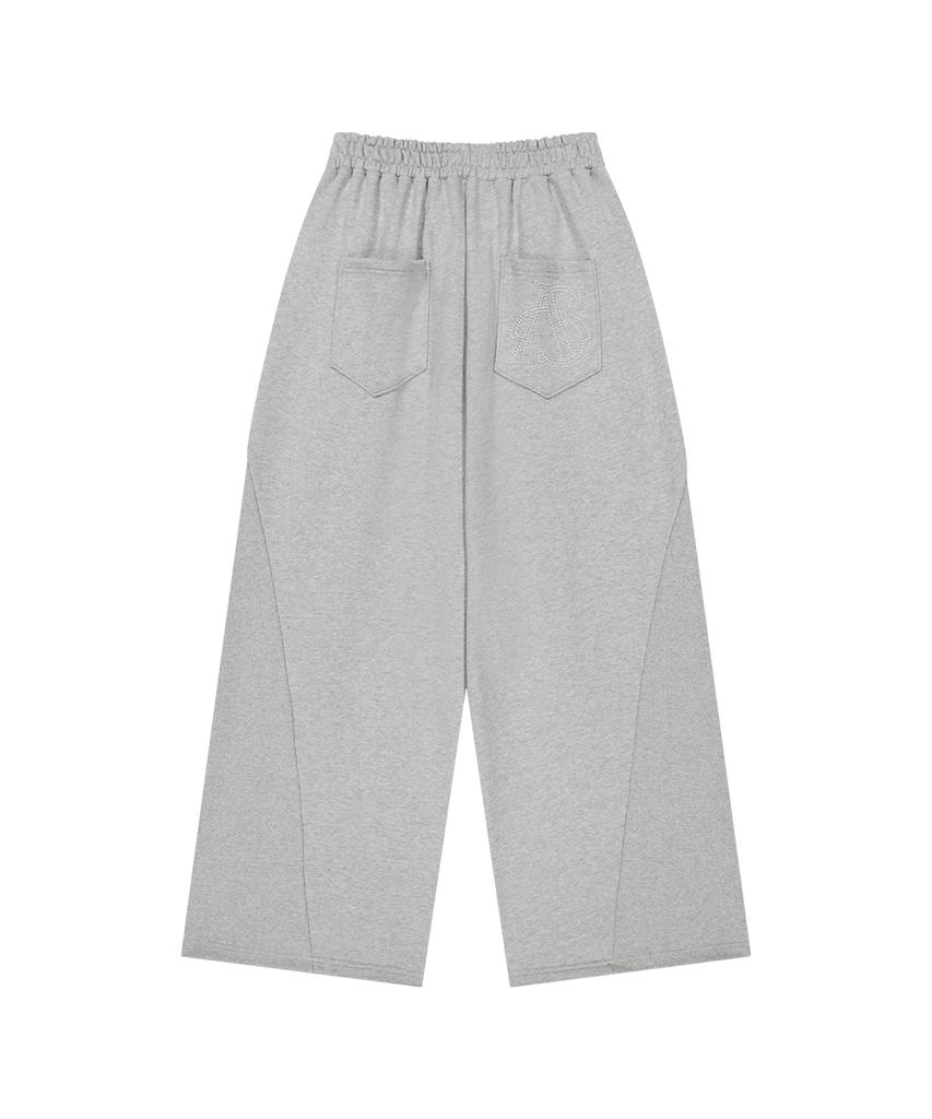 Aejeuyua Tie Belt Sweatpants Melange
