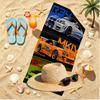 Fast & Furious Print Beach Towel, Versatile Lightweight Absorbent Beach Towel for Pool Surf Yoga Bathroom, Perfect Birthday Holiday Gift