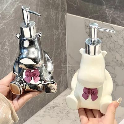 Hippopotamus Hand Sanitizer Bottle Press The Bottles Light Luxury Cartoon Shower Gel Laundry Detergent Bottle Soap Dispensers