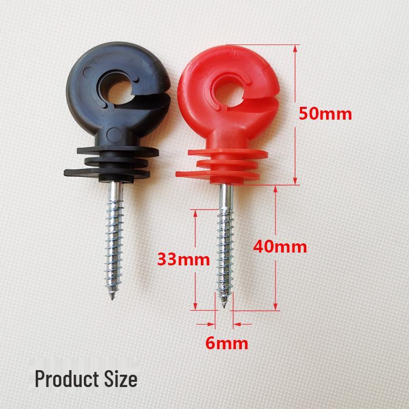 Electric Fence Insulator for Wooden Stakes - Livestock Pasture System