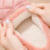 Cotton slippers women autumn and winter confinement indoor home non-slip thick bottom plush warm couple men
