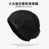 Beret women's autumn and winter handmade knitted wool hat double-layer warm and windproof retro niche stacked bag head cold hat